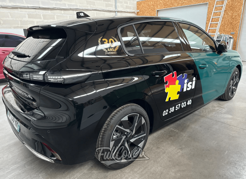 Marquage publicitaire sur la flotte de véhicules pour ISI ELEC réalisé à 45750 Saint-Pryvé-Saint-Mesmin près de St-Denis-de-l’Hôtel