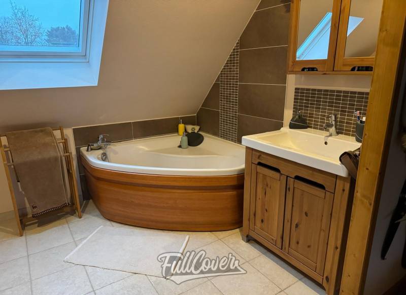 Pleine vue baignoire