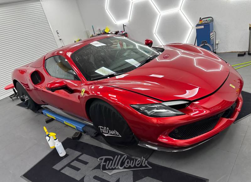 Ferrari 296 GTS vue du dessus