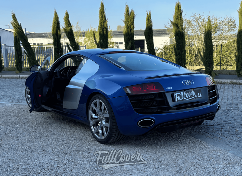 Protection carrosserie PPF SunTek sur face avant Audi R8 V10 pour une finition invisible à Orléans
