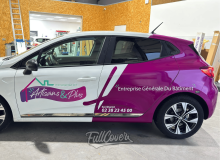 Notre zone d'activité pour ce service Marquage publicitaire voiture et utilitaire pour entreprise avec logo et design sur mesure